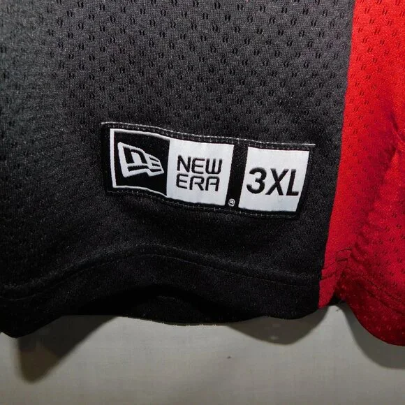 New Era Men's 3XL Ottawa Redblacks Replica Home Jersey CFL Red Black Football - Picture 4 of 10